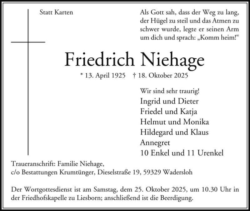Profilbild von Friedrich Niehage