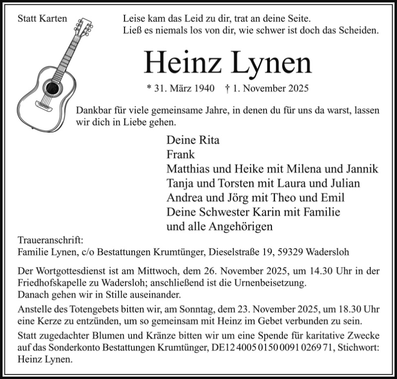Profilbild von Heinz Lynen