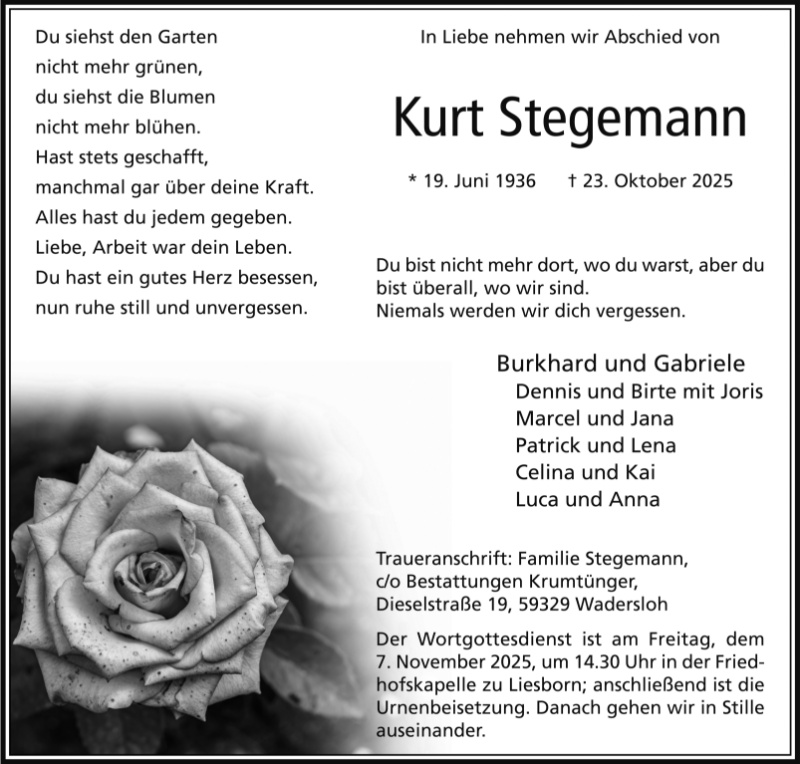 Profilbild von Kurt Stegemann